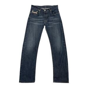 Diesel Jeans Womens 32 Denim Button Fly Whiskered Slim Bootcut Low Rise Y2K 865